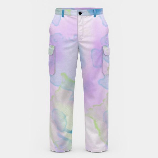 Cargohose mit Aussie - Hose, lang oder kurz, bunt, 100% Polyester, Grösse S-5XL, fester Stoff, Normale Passform, Mischling, Mix, Australian Shepherd